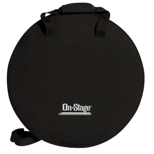 On-Stage CB3500 Backpack Cymbal Bag for 22" Cymbals, Black, Weather-Resistant, Padded Interior, Felt Dividers, Adjustable Straps