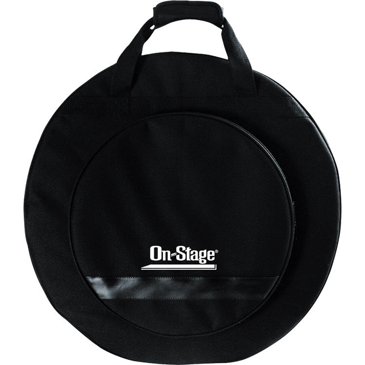 On-Stage CB4000 Deluxe Backpack Cymbal Bag Black, Holds 4x 22" & 2x 15" Cymbals, Weather-Resistant, Includes Felt Separators, Adjustable Straps