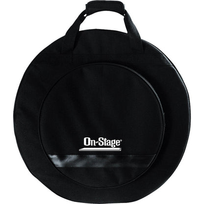 On-Stage CB4000 Deluxe Backpack Cymbal Bag Black, Holds 4x 22" & 2x 15" Cymbals, Weather-Resistant, Includes Felt Separators, Adjustable Straps