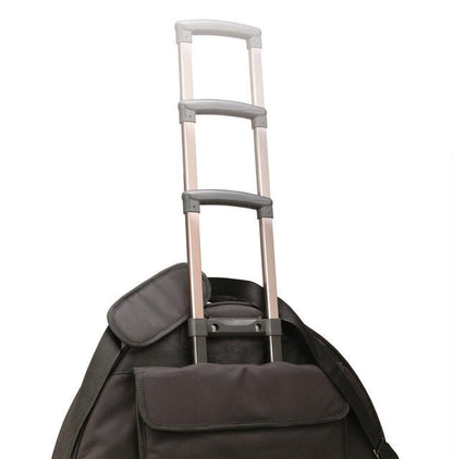 On-Stage DFCBT4200D Deluxe Cymbal Trolley Bag with Wheels, Holds 8 Cymbals, Nylon, Black, 28" x 25" x 4.5", 100 lbs Capacity — view 4