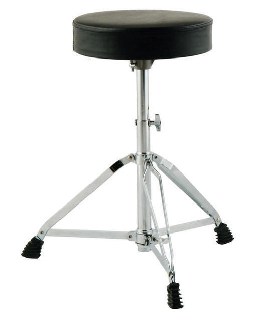 On-Stage DFMDT2 Double-Braced Drum Throne with Foam-Cushioned Seat and Height Adjustment