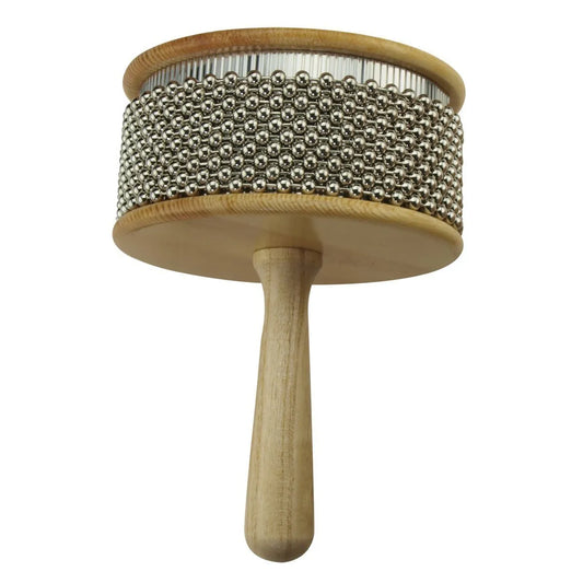 Drumfire DFP-CAB13-NGL 13cm Wood Cabasa with 10 Metal Beads and Wooden Handle