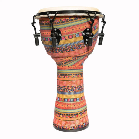 Drumfire 10" Tuneable Djembe with Natural Hide Head and Gig Bag