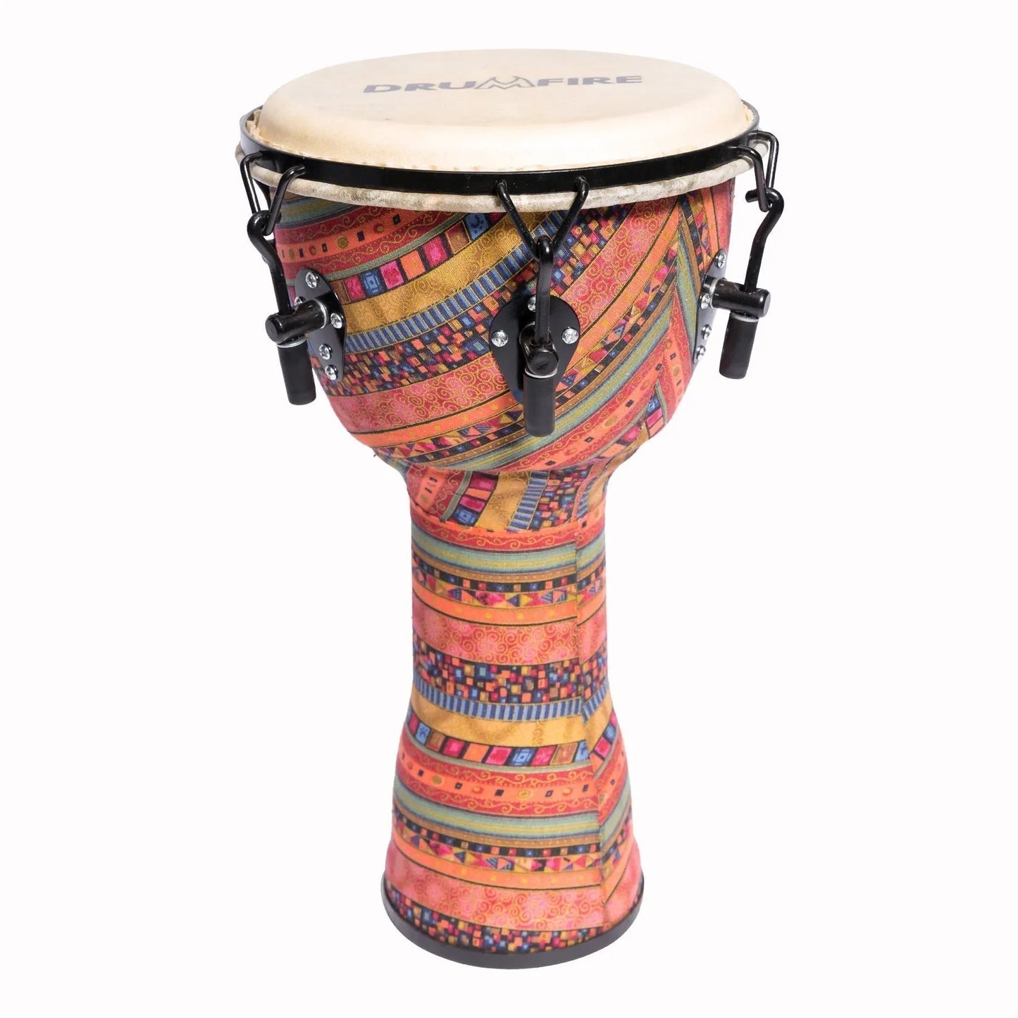 Drumfire 10" Tuneable Djembe with Natural Hide Head and Gig Bag — view 4