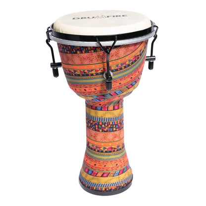 Drumfire 8" Tuneable Synthetic Head Djembe with Gig Bag - Multicolour — view 4