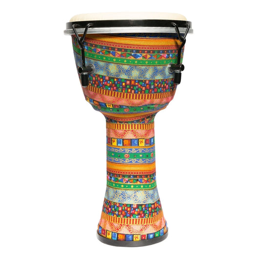 Drumfire 8" Tuneable Synthetic Head Djembe with Gig Bag - Multicolour