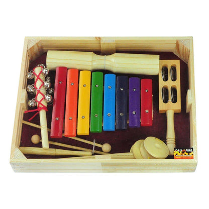 Drumfire DFP-EP1 5-Piece Educational Percussion Pack with Wooden Crate — view 3