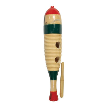 Drumfire Fish Style Wooden Guiro 32cm with Striker — view 2