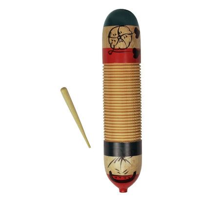 Drumfire DFP-GTS-35-MUC Traditional Wooden Guiro with Wooden Striker — view 2