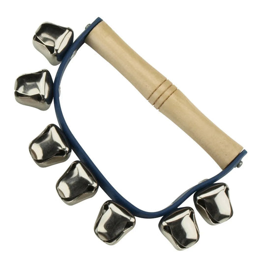 Drumfire DFP-HB7-NGL Hand Bells - 7 Bells on Wooden Handle