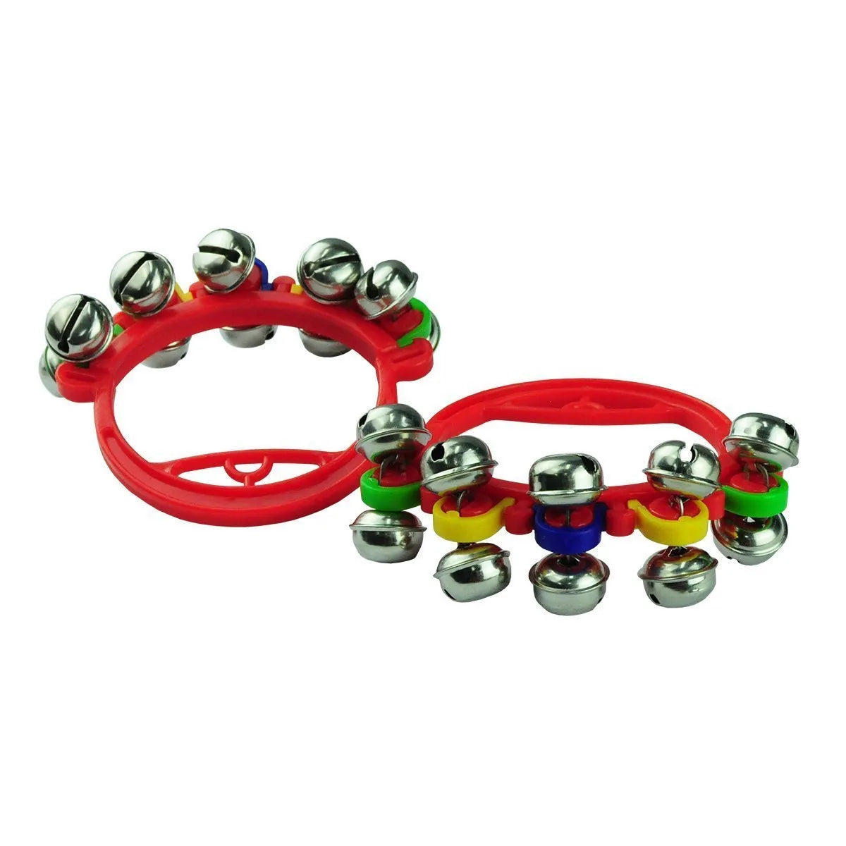 Drumfire DFP-HBG10-RED Junior Hand Bells Set - 10 Bells on ABS Frame