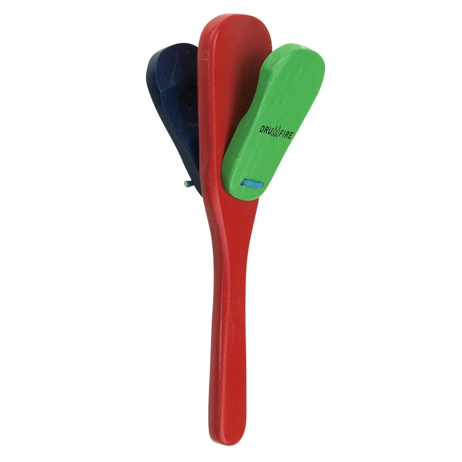 Drumfire DFP-HC82-MUC Wooden Handled Castanets - Multicoloured