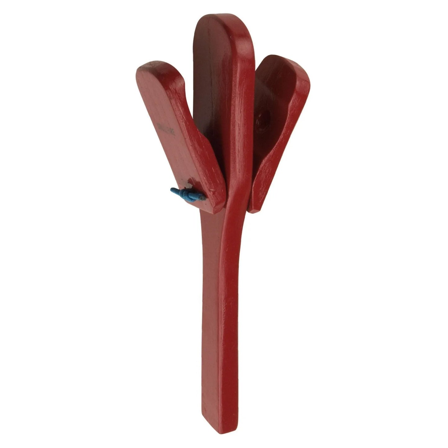 Drumfire DFP-HC82-RED Wooden Handled Castanets in Red
