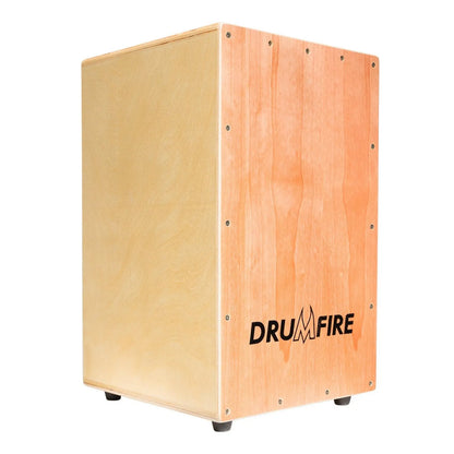 Drumfire Cherry Wood Front Cajon with Gig Bag - 495mm Height, 295mm Width, 317mm Depth, 4kg Weight, Rugged Marine Ply Construction — view 2