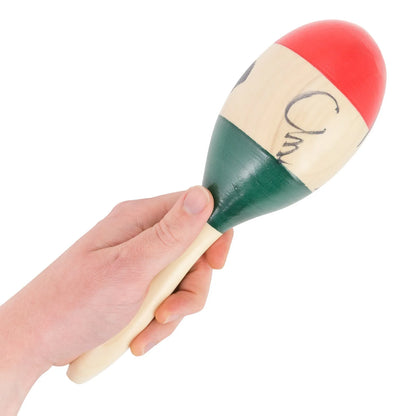 Drumfire DFP-MA16-STR Wooden Maracas - Striped Pattern, 1 Pair — view 2
