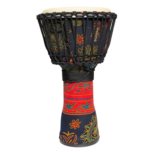 Drumfire 10" Synthetic Head Rope Djembe with Gig Bag - Multicolour