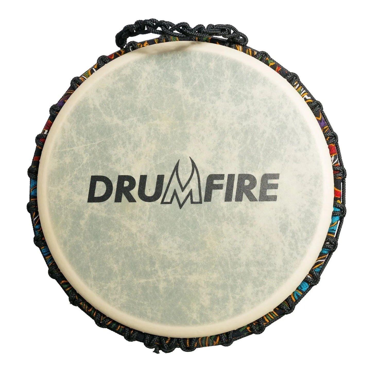 Drumfire 12" Synthetic Head Rope Djembe with Gig Bag - Multicolour — view 3