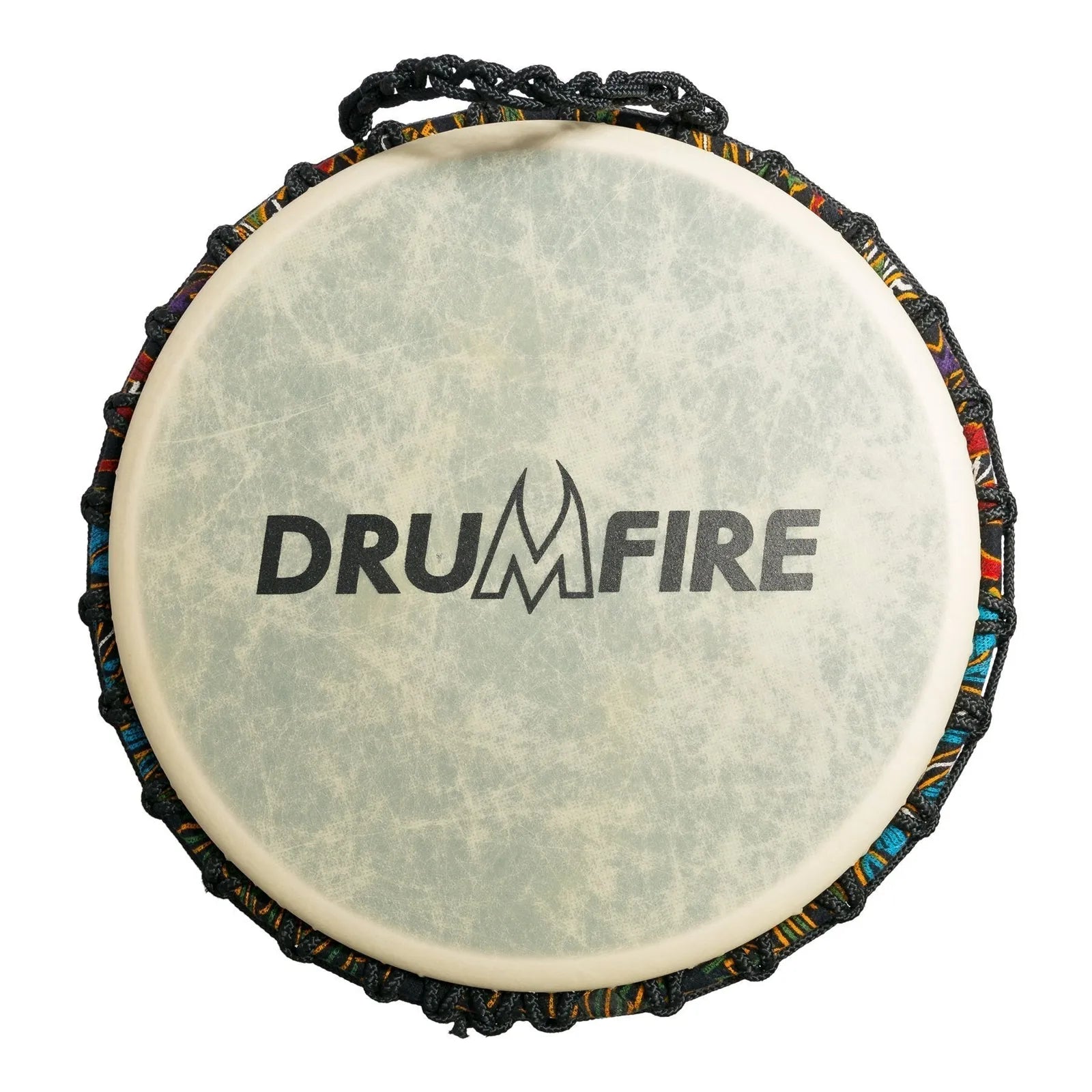 Drumfire 12" Synthetic Head Rope Djembe with Gig Bag - Multicolour — view 3