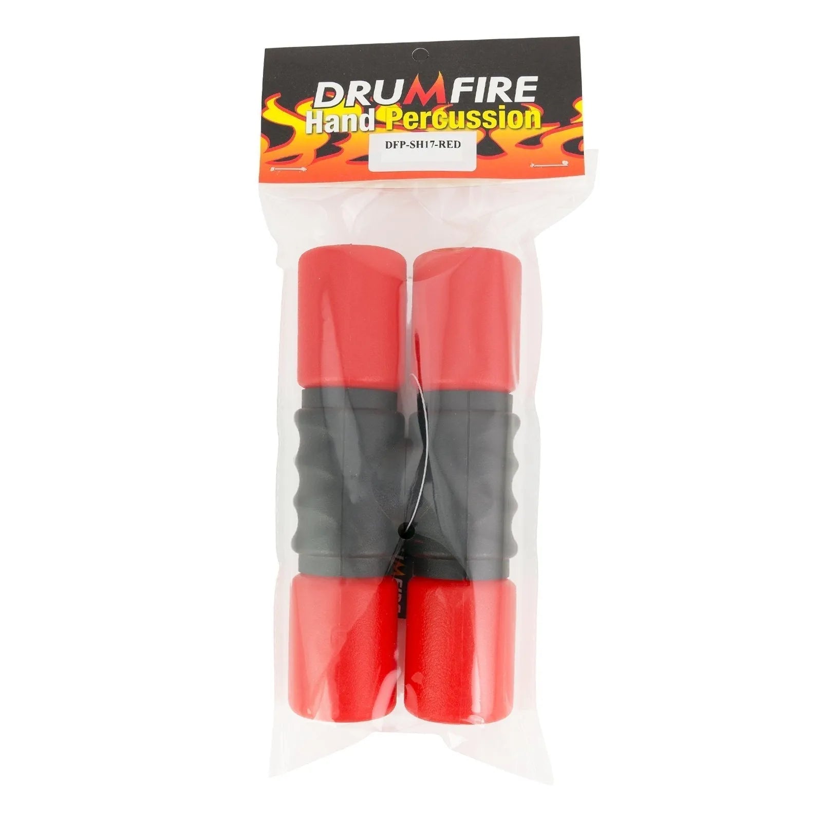 Drumfire ABS Double Shaker - Red, Impact Resistant, Lightweight, 169mm Length, 42mm Width, 42mm Depth, 0.2kg Weight — view 4