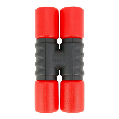 Drumfire ABS Double Shaker - Red, Impact Resistant, Lightweight, 169mm Length, 42mm Width, 42mm Depth, 0.2kg Weight — view 3