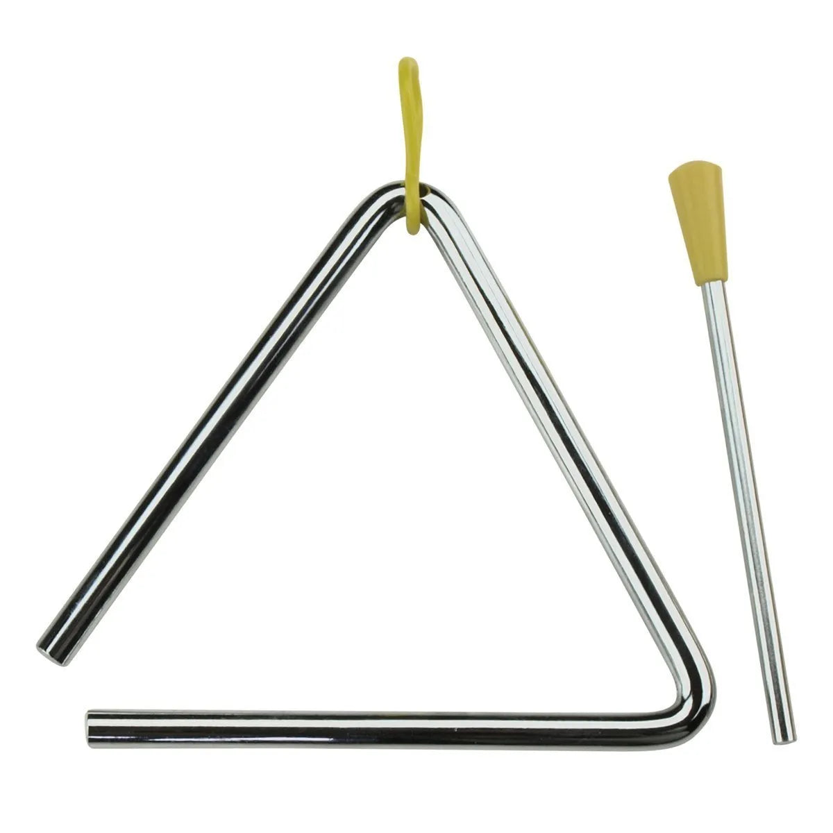 Drumfire DFP-T7-CHR 7" Metal Triangle with Striker and Rubber Holder