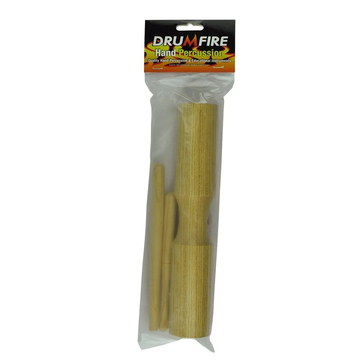 Drumfire DFP-TB4-NGL Double-Ended Tone Block with Wooden Beater & Holder, 20cm — view 2