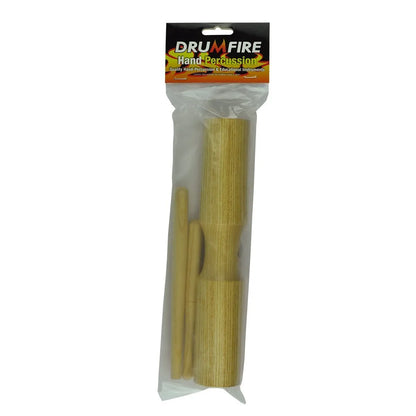 Drumfire DFP-TB5-NGL Double-Ended Tone Block with Wooden Beater & Holder, 25cm — view 2