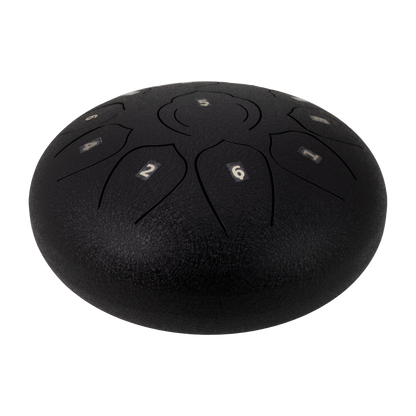 Drumfire 10" 11 Note Tongue Drum with Case - Black