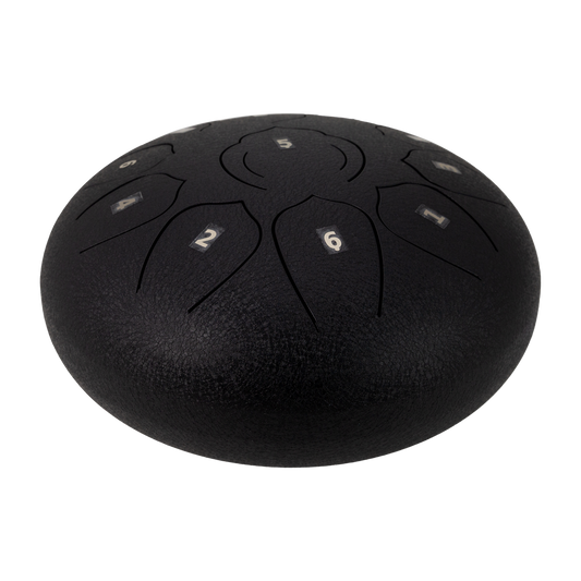 Drumfire 10" 11 Note Tongue Drum with Case - Black