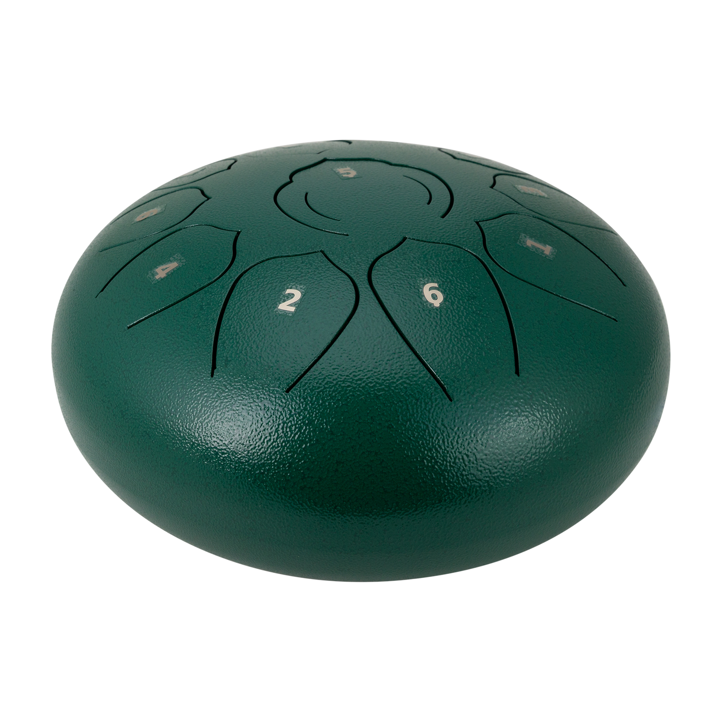 Drumfire 10" 11 Note Tongue Drum with Case - Green