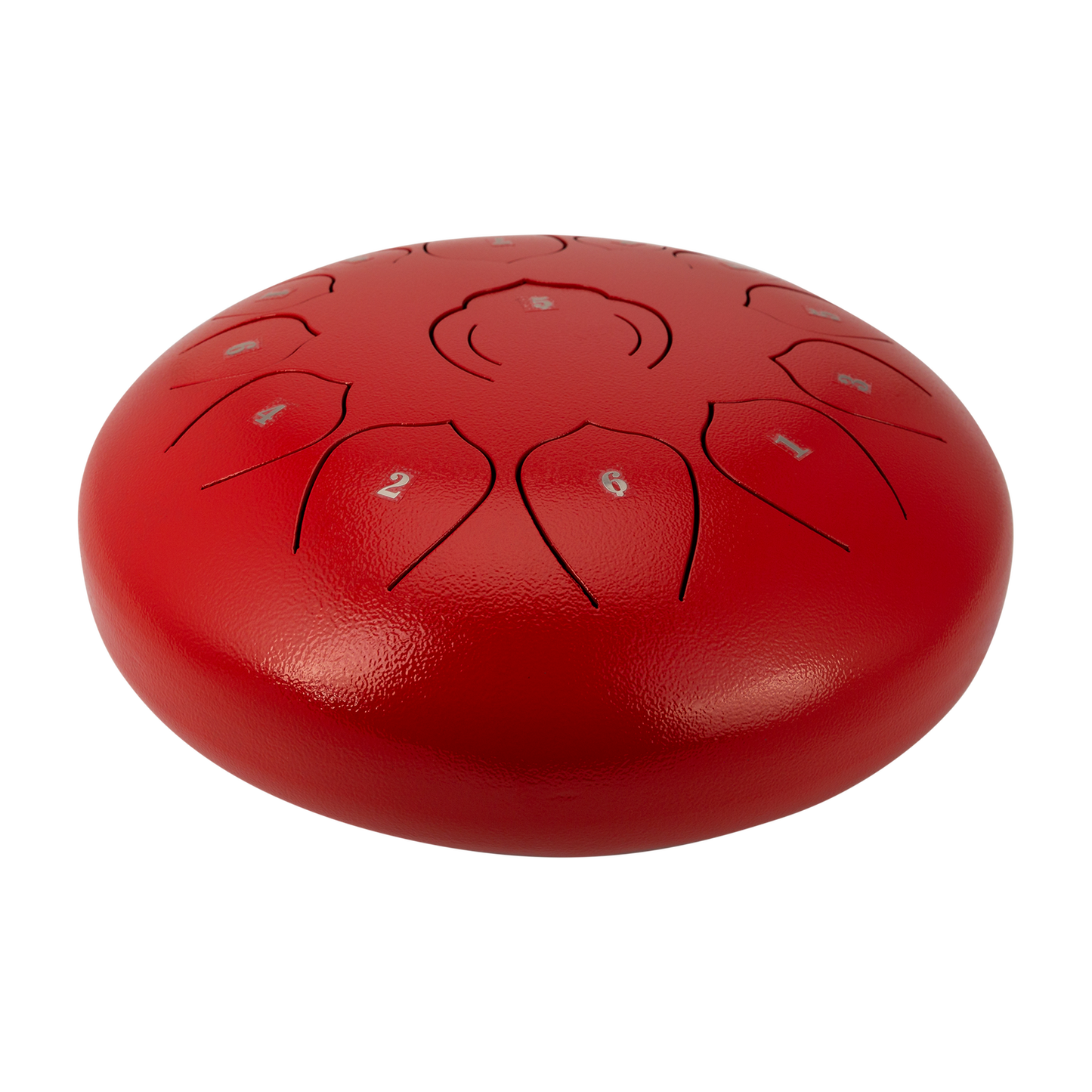 Drumfire 12" 13 Note Tongue Drum with Case - Red
