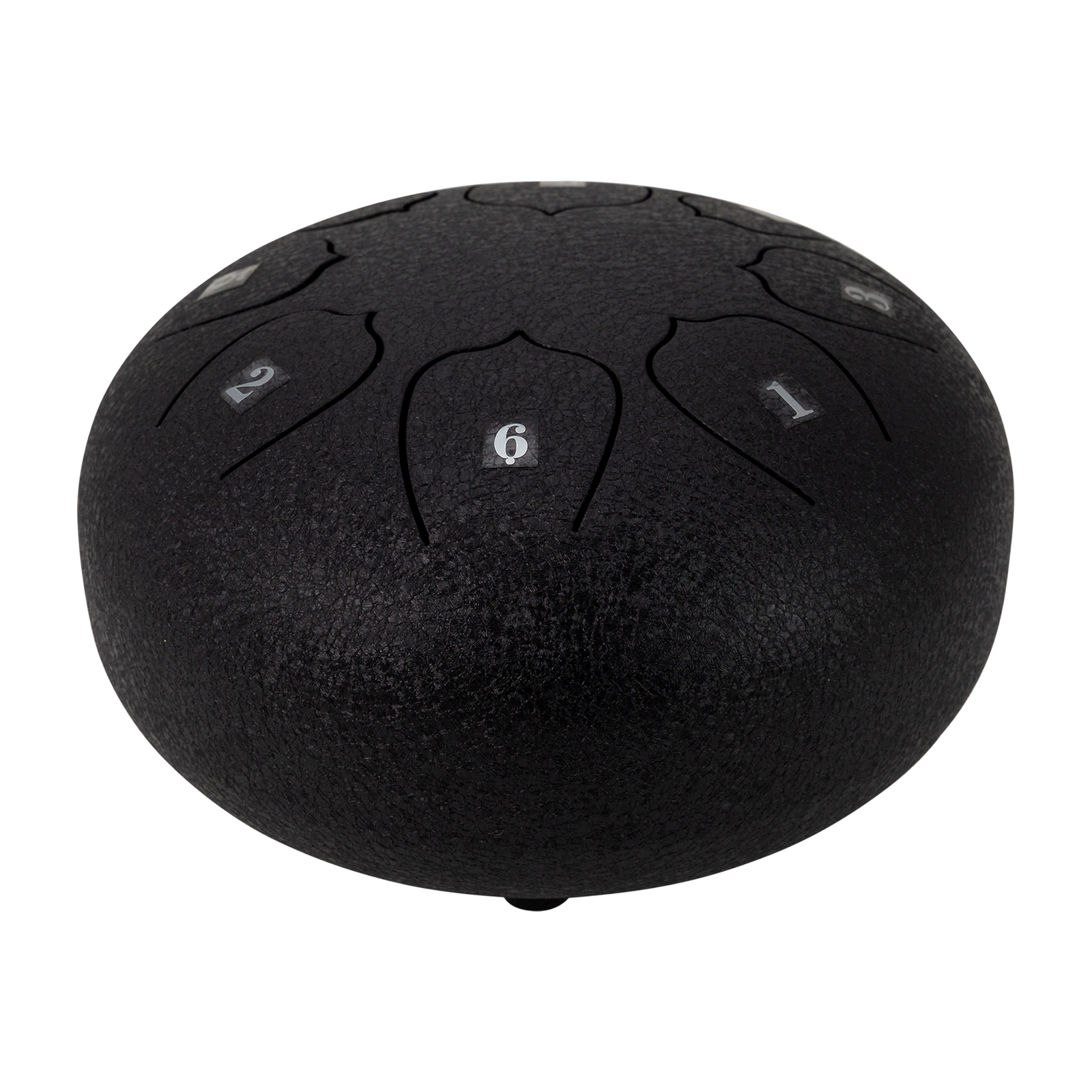 Drumfire 8" 8 Note Tongue Drum with Case - Black