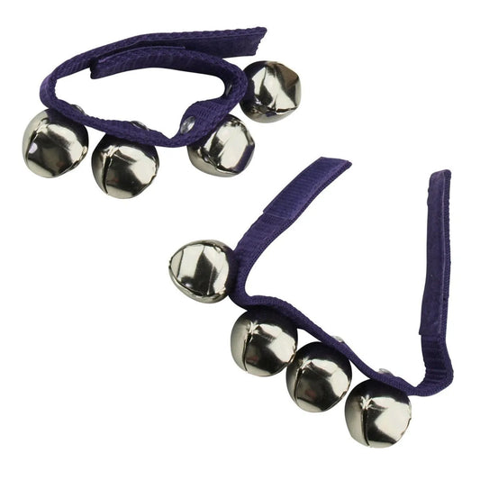 Drumfire DFP-WB4-PUR Purple Wrist Bells - Set of 2 with Velcro Strap