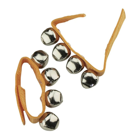 Drumfire DFP-WB4-YEL Wrist Bells Set - 4 Bells with Velcro Strap