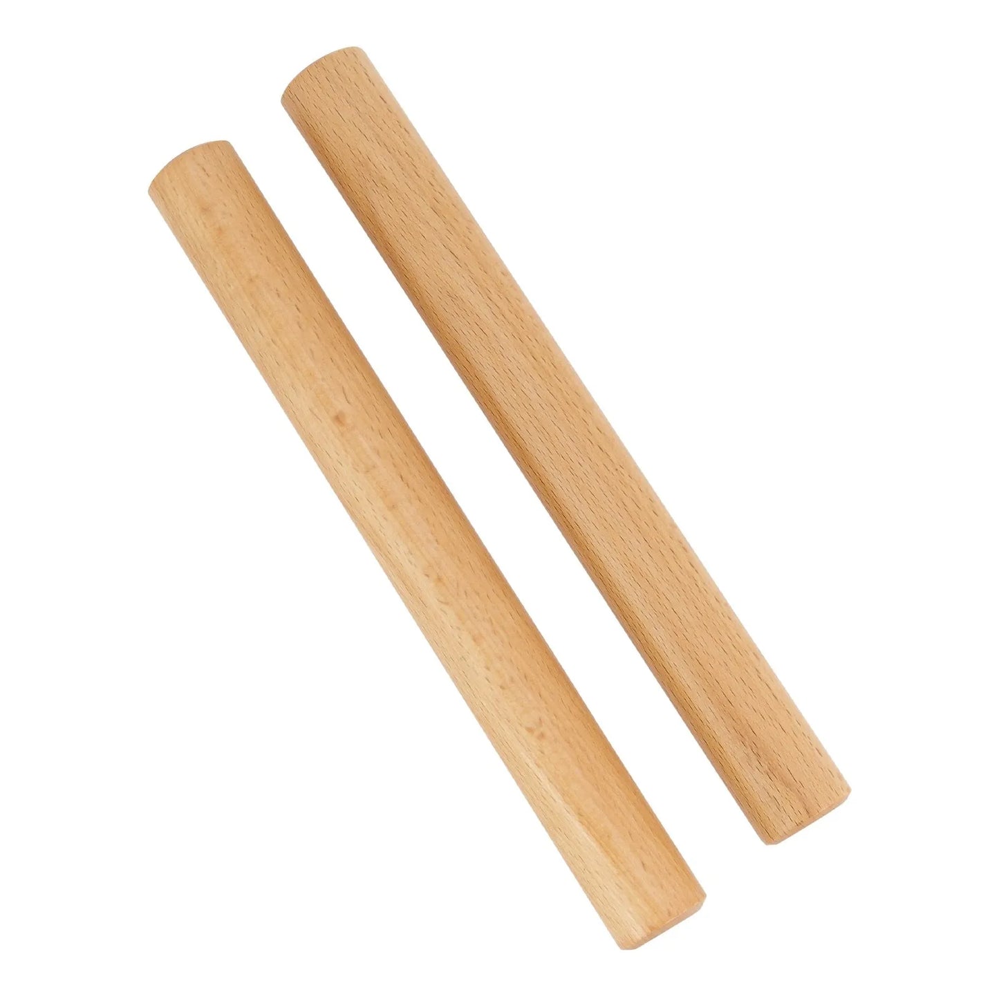Drumfire DFP-WC72-NGL Hardwood Claves Set - 2 Pieces, Natural Gloss Finish