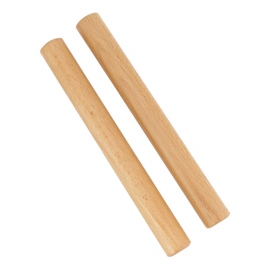 Drumfire DFP-WC72-NGL Hardwood Claves Set - 2 Pieces, Natural Gloss Finish