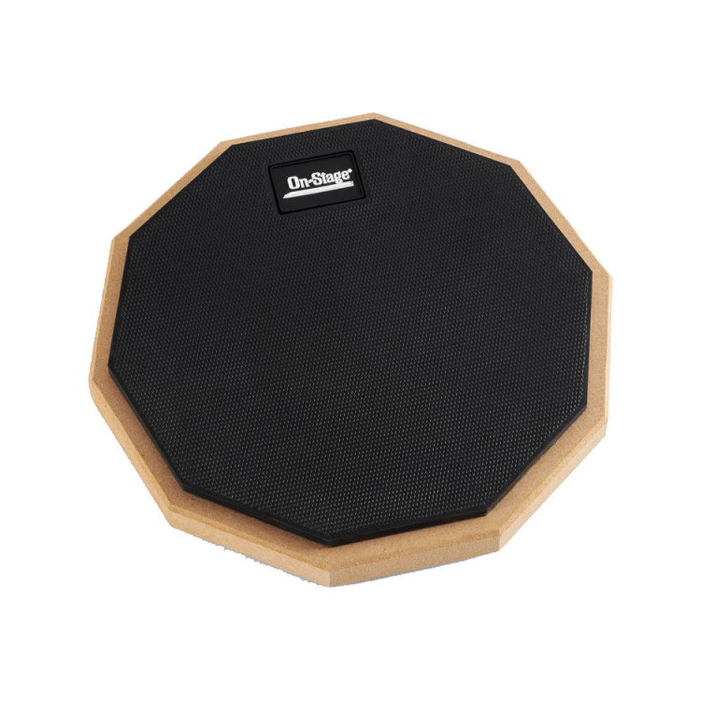 On Stage 8" Hexagonal Drum Practice Pad - Grey Rubber Surface with M6 Mount