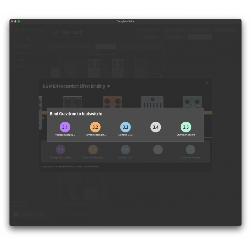 Darkglass DGMF MIDI Footswitch with Customizable Commands and Flexible Power Options — view 2