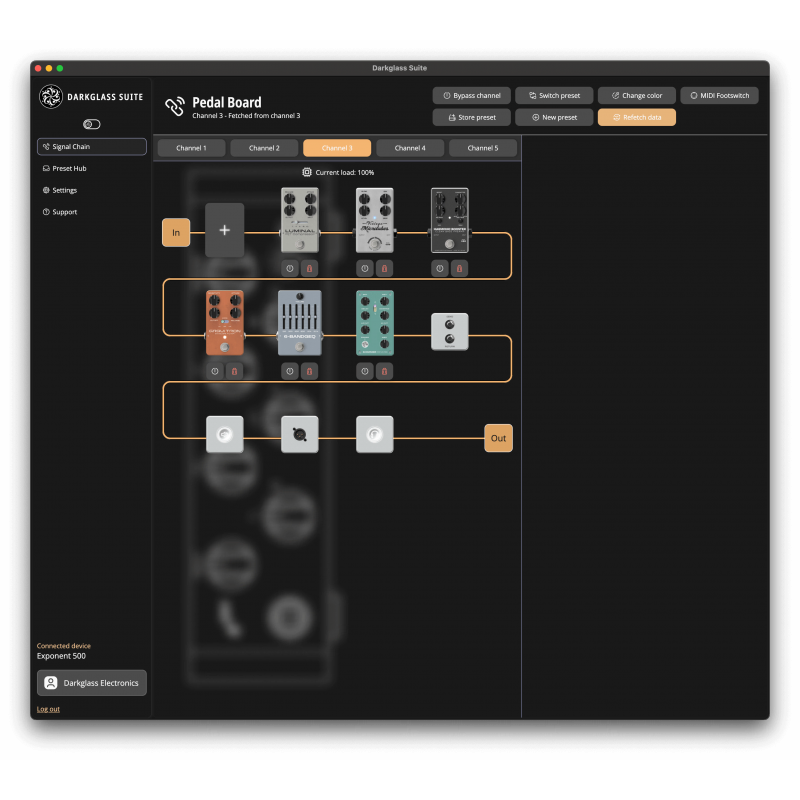 Darkglass DGMF MIDI Footswitch with Customizable Commands and Flexible Power Options — view 4
