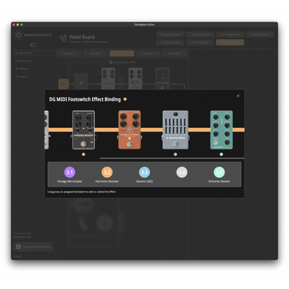 Darkglass DGMF MIDI Footswitch with Customizable Commands and Flexible Power Options — view 3