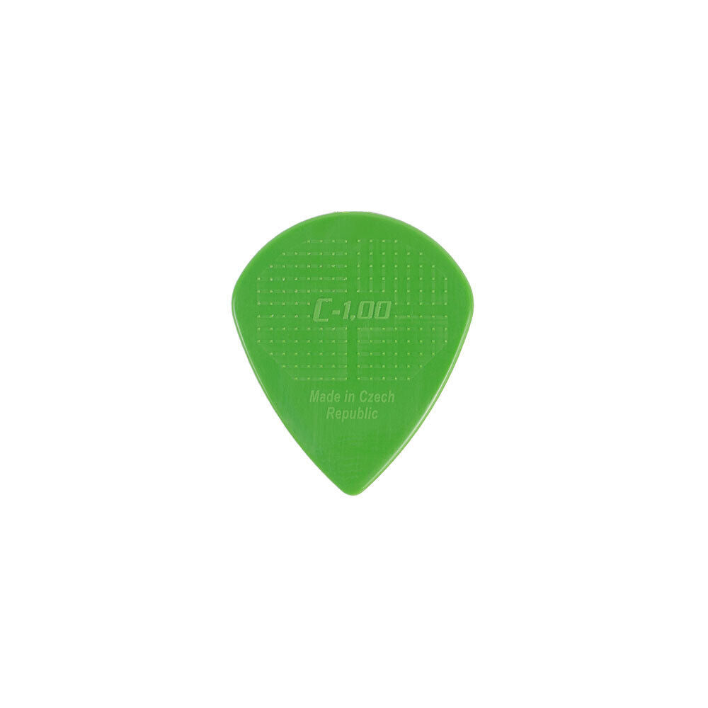 Janicek D-Grip Jazz-C Series Green Guitar Picks 1.00mm - 36 Pack — view 2