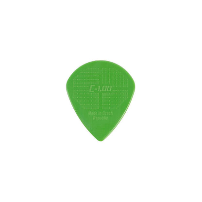 Janicek D-Grip Jazz-C Series Green Guitar Picks 1.00mm - 36 Pack — view 2