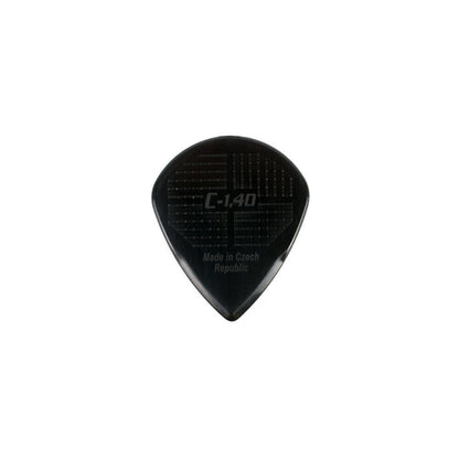 Janicek D-Grip Jazz-C Series Guitar Picks in Black (1.40mm) - 36 Pack — view 2