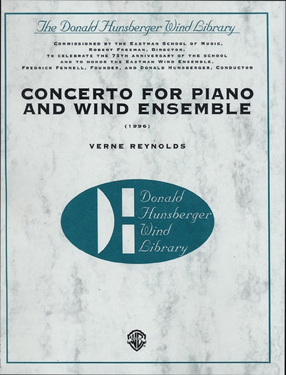 Concerto For Piano And Wind Ens 1966 Concert Band Gr 6 Score