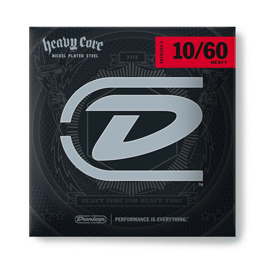 DUNLOP Heavy Core Electric Guitar Strings 10-60 Gauge DHC1060