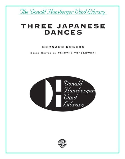 Three Japanese Dances Concert Band Sheet Music Grade 5