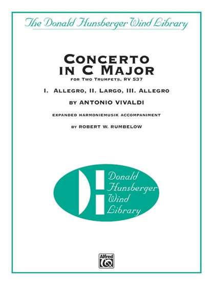 Concerto In C For 2 Trumpets Concert Band Conductor Score