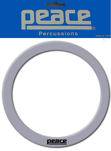 Peace 5" Bass Drum Hole Template & Reinforcement Ring in Silver