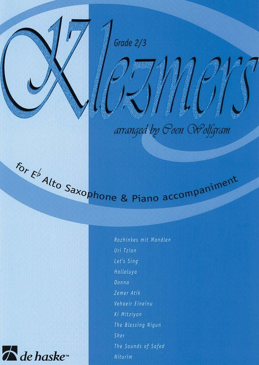 Klezmers Alto Saxophone With Piano Accomp (Softcover Book)