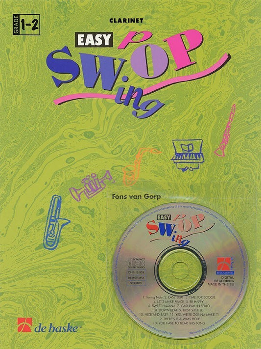 Easy Swing Pop B Flat clarinet/Tenor Saxophone Softcover Book/CD
